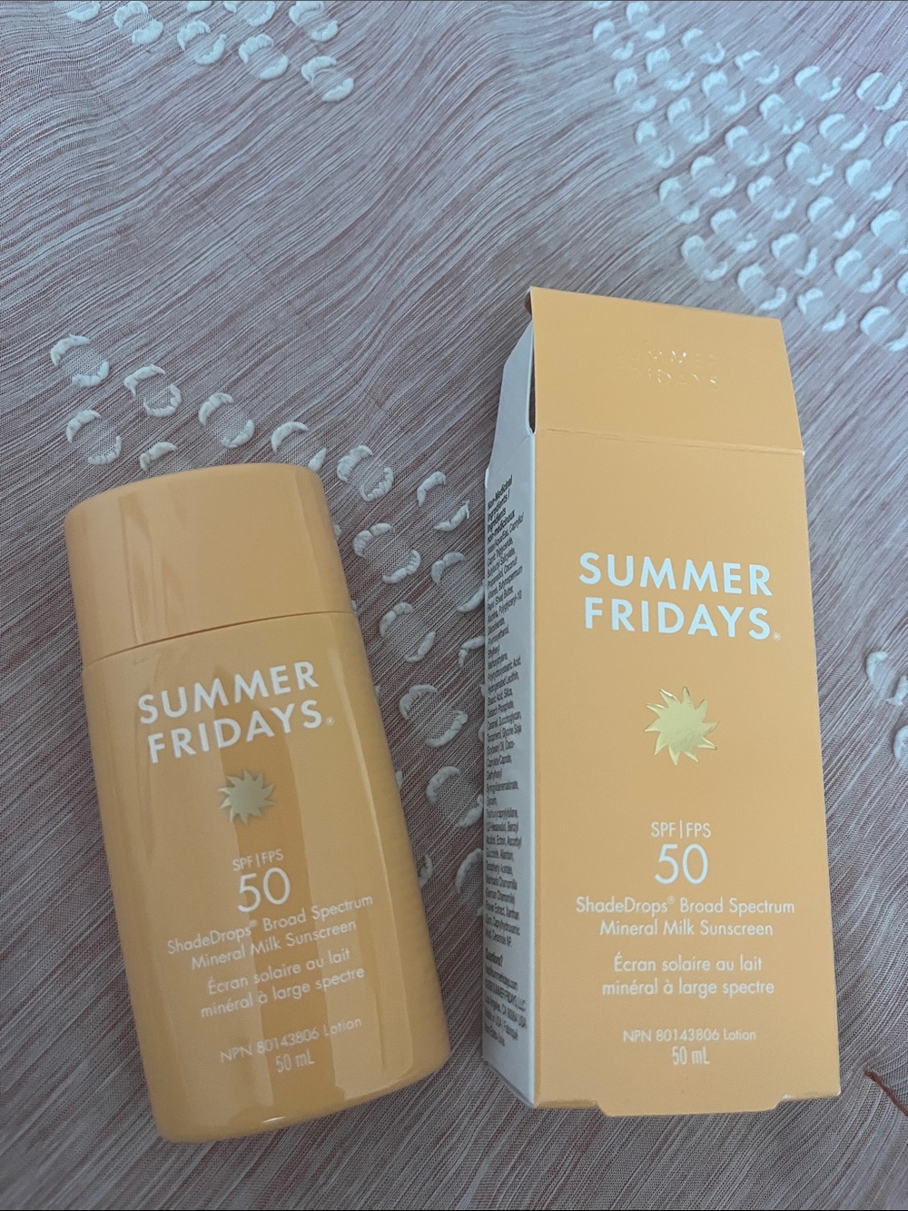 Summer Fridays Mineral Milk Sunscreen SPF 50 - Warm Yellow Packaging